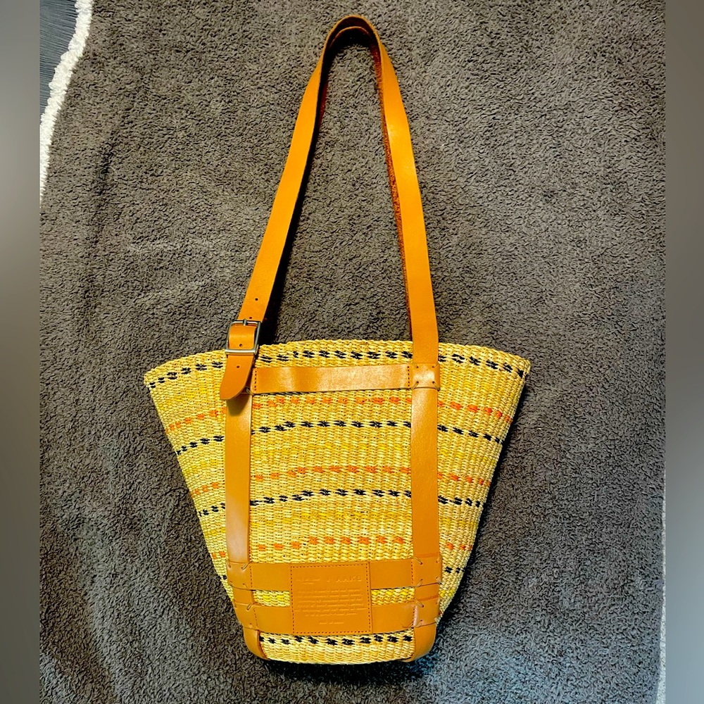 Rag & Bone x AAKS Raffia Bucket Bag